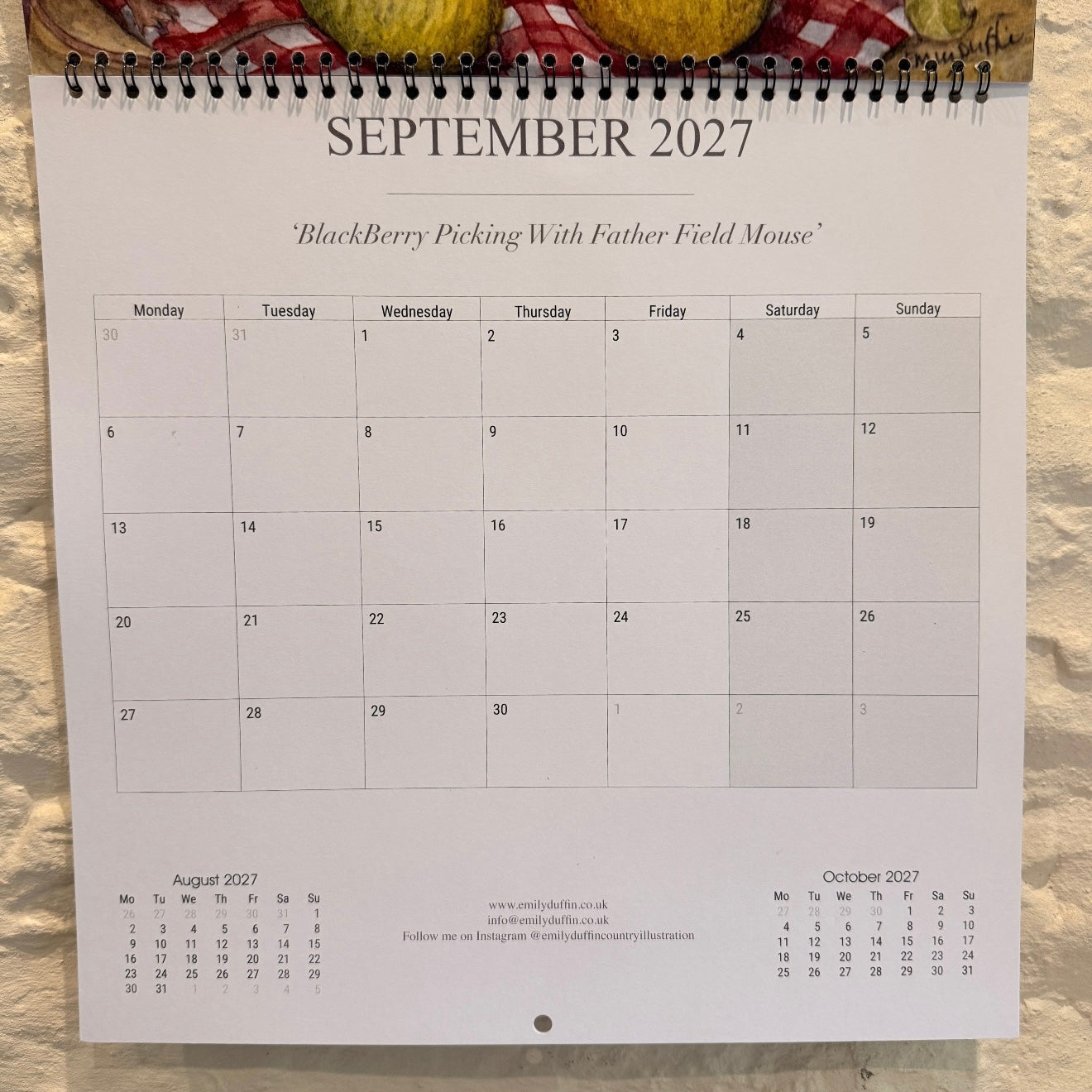 The NEW 2027 Country Calendar