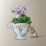 Fine Art Print - Snowdrops and Cyclamen