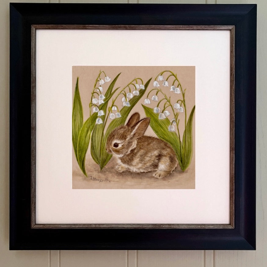 Little Bunny In Lily Of The Valley
